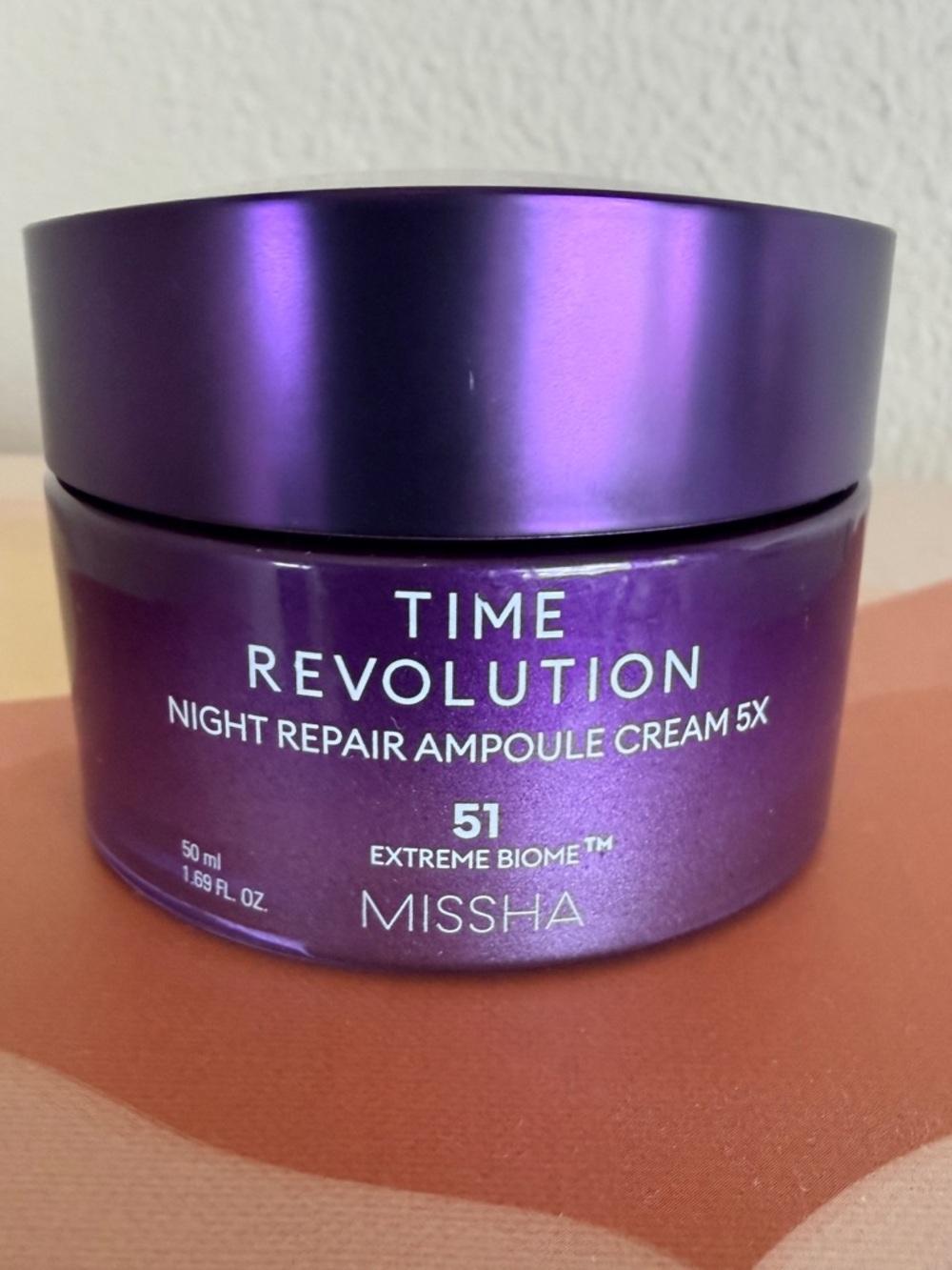 Missha Time Revolution Night Repair Ampoule Cream 5X – Purple